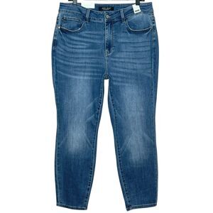 Judy Blue NWT High Waist Slim Fit Ankle Jeans Plus Size 16W Stretch Denim